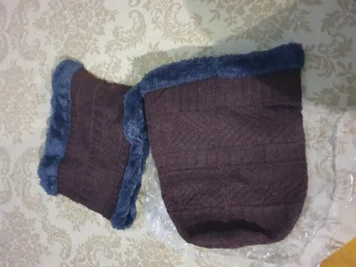 Beanie cap-Wool cap with neck warmer for men women| Winter cap for Unisex