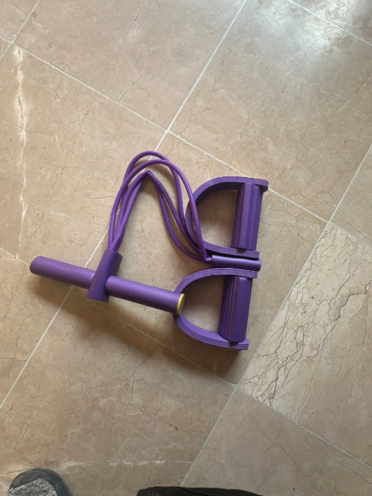 Pull Reducer Resistance Training Bands Tummy Trimmer Bally Fat Burner Body Exerciser Weight Loss Home Gym Home Workout Arm Muscle Builder Double Pull Rope Body Trimmer Pedal Exerciser Yoga Crossfit Exercise Arm Exercise Tummy Body Building Training Unisex