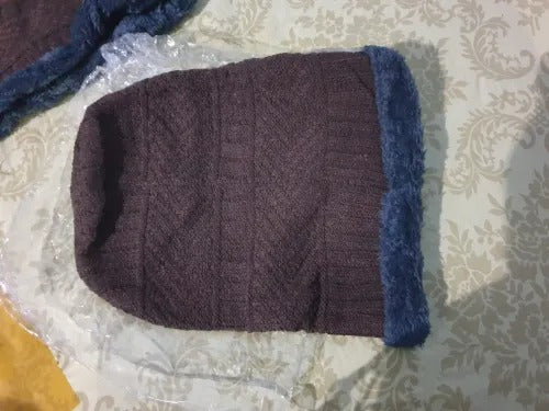 Beanie cap-Wool cap with neck warmer for men women| Winter cap for Unisex